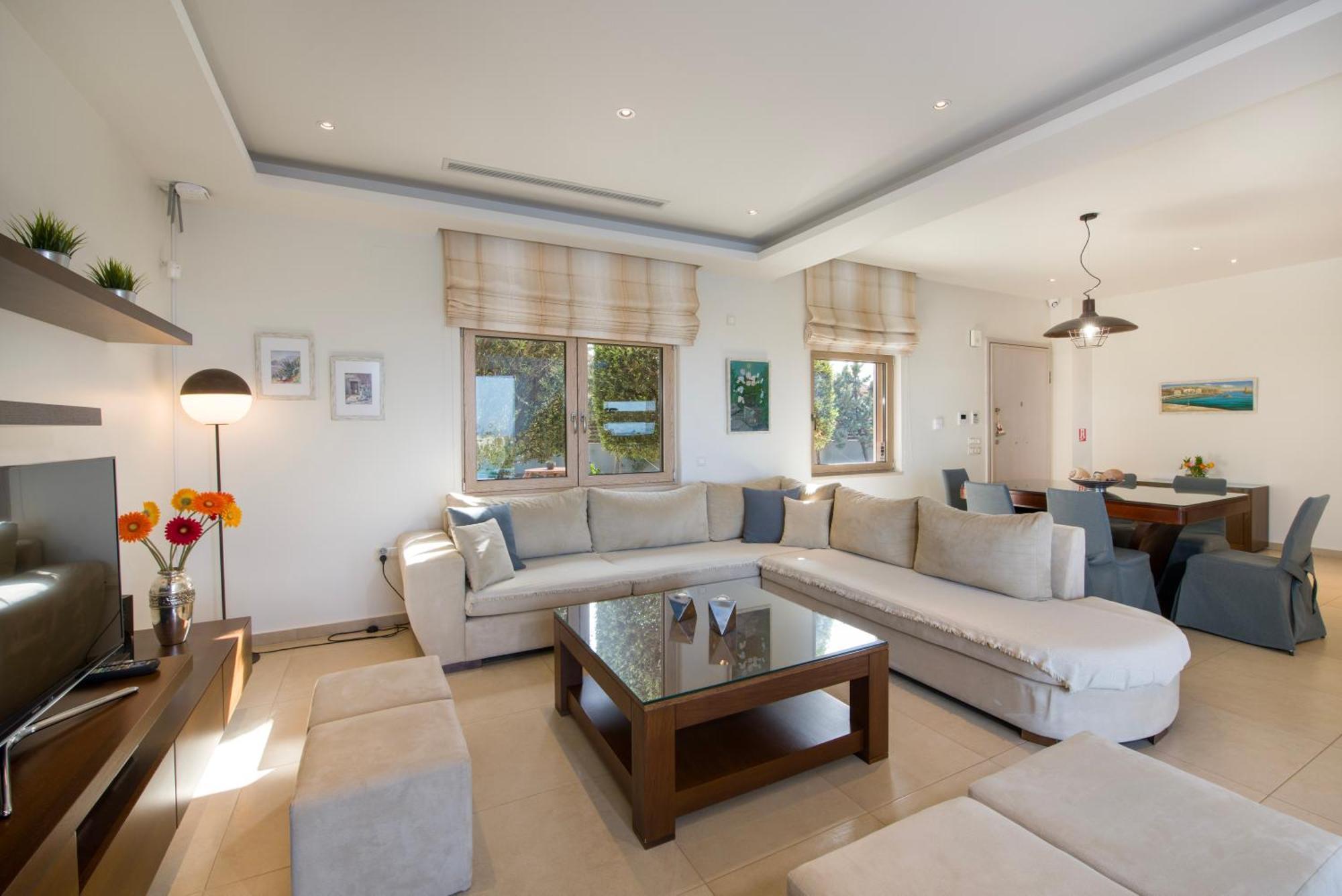 Four Seasons Private Villa - Seaview - Big Heated Pool - Gym - Sport Activities غوفي المظهر الخارجي الصورة