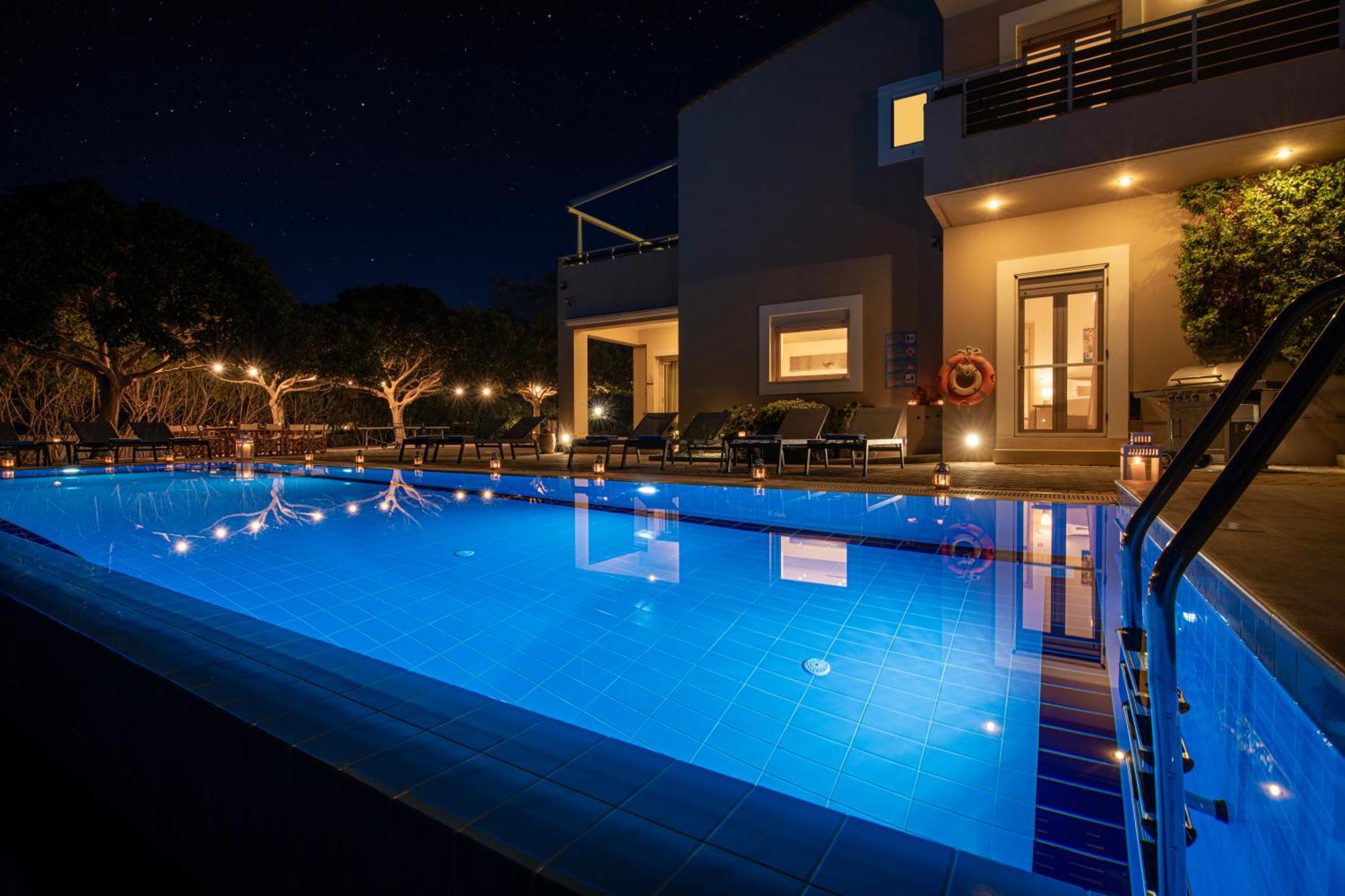 Four Seasons Private Villa - Seaview - Big Heated Pool - Gym - Sport Activities غوفي المظهر الخارجي الصورة